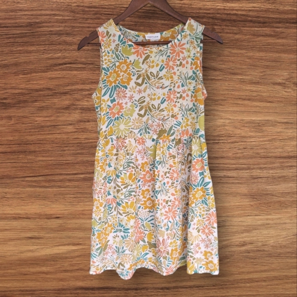 First Love Floral Cotton Summer Dress With Pockets Paisley